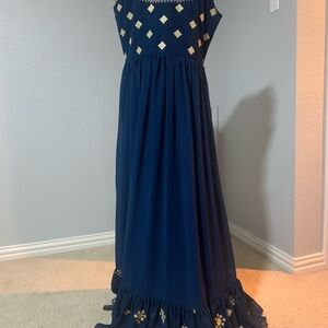 Elegant Navy Blue Kids Dress